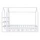 preview thumbnail 17 of 36, Twin House Bed with Fence and Detachable Shelving