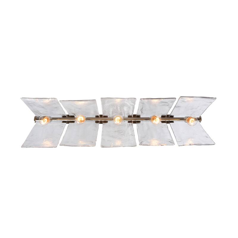 Golden Lighting Serenity 5-light Island Light in Pewter