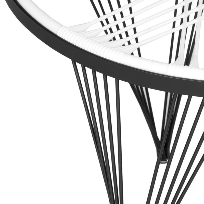 SAFAVIEH Mara Launchpad All White Chair - 36"x36"x28" - 36Wx36Dx28H