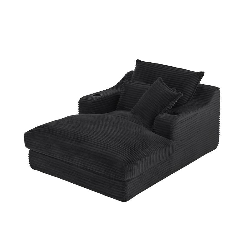 Rossetta 47'' Modern Comfortable Unique Cushion Design Cushioned Compression Corduroy Sofa with Spacious Depth