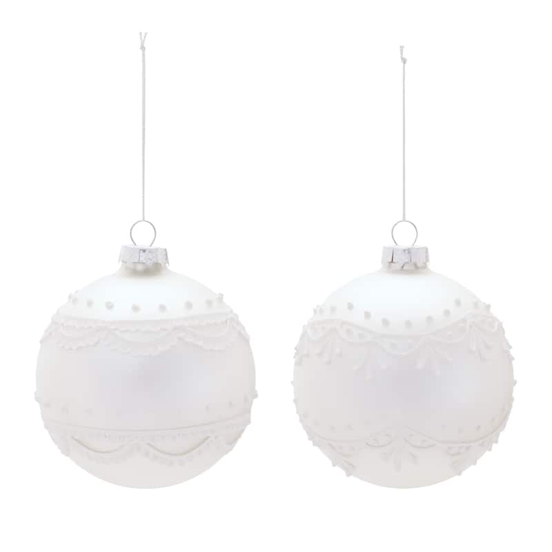 Round Glass Ornament Set of 6