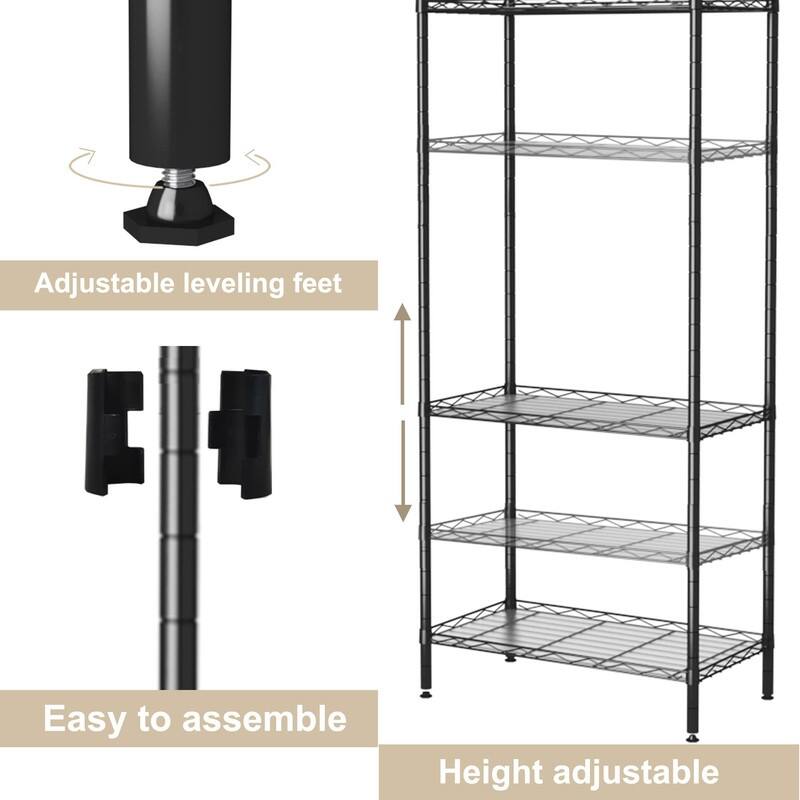Shelf Liners and Hooks for Kitchen