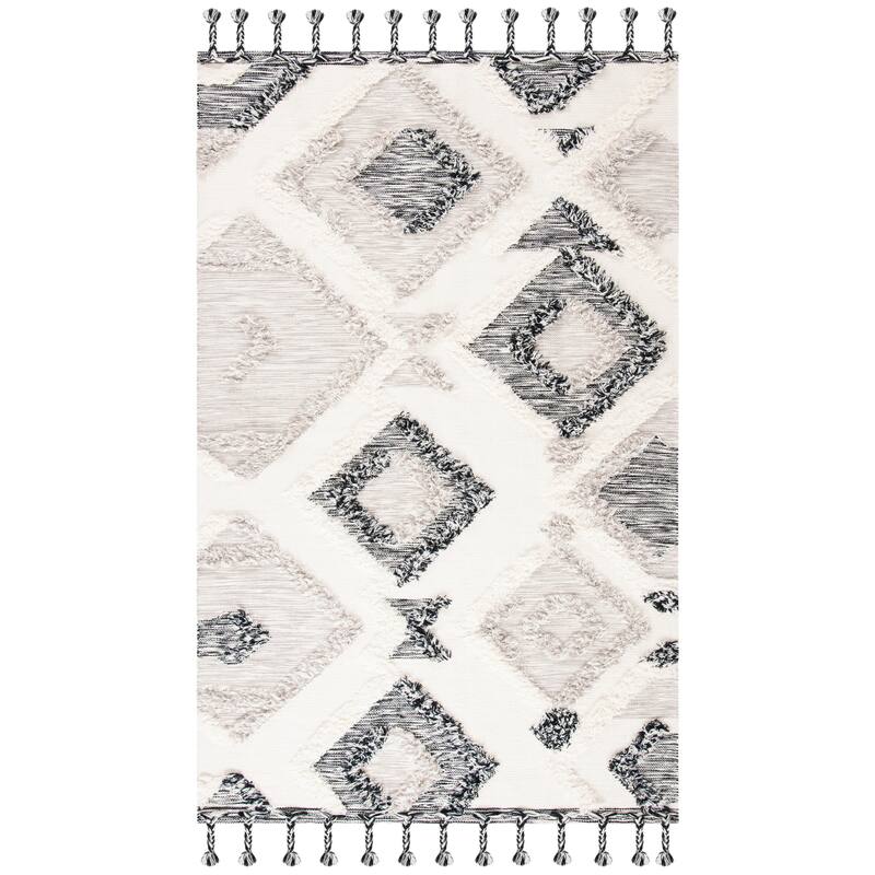 SAFAVIEH Handmade Kenya Faten Wool Tassel Rug
