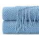 preview thumbnail 11 of 59, Chanasya Textured Knit Acrylic Throw Blanket With Tassels