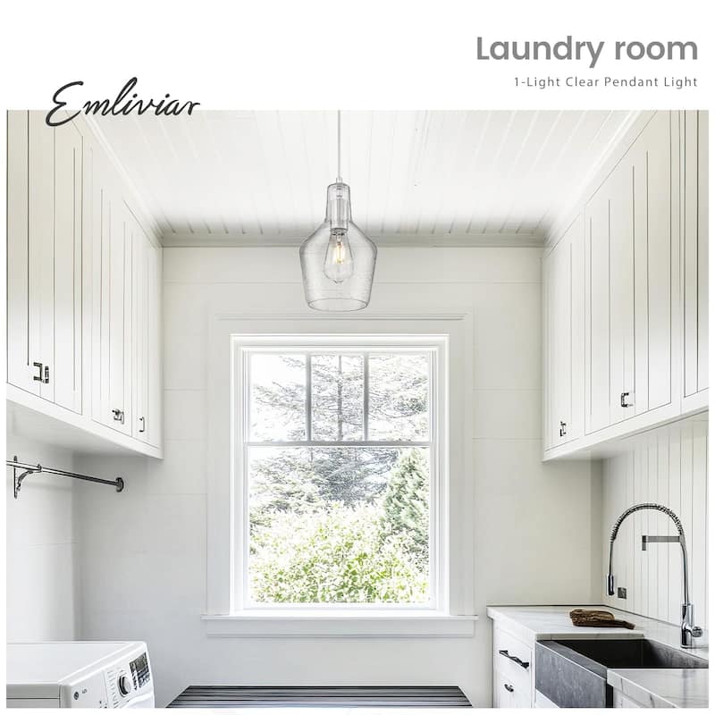 1-Light Adjustable Kitchen Pendant Light
