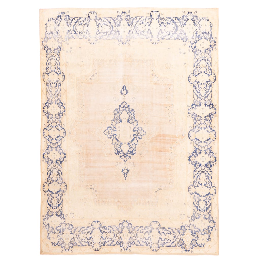 ECARPETGALLERY Hand-knotted Antalya Vintage Light Brown Wool Rug - 9'9 x 13'4