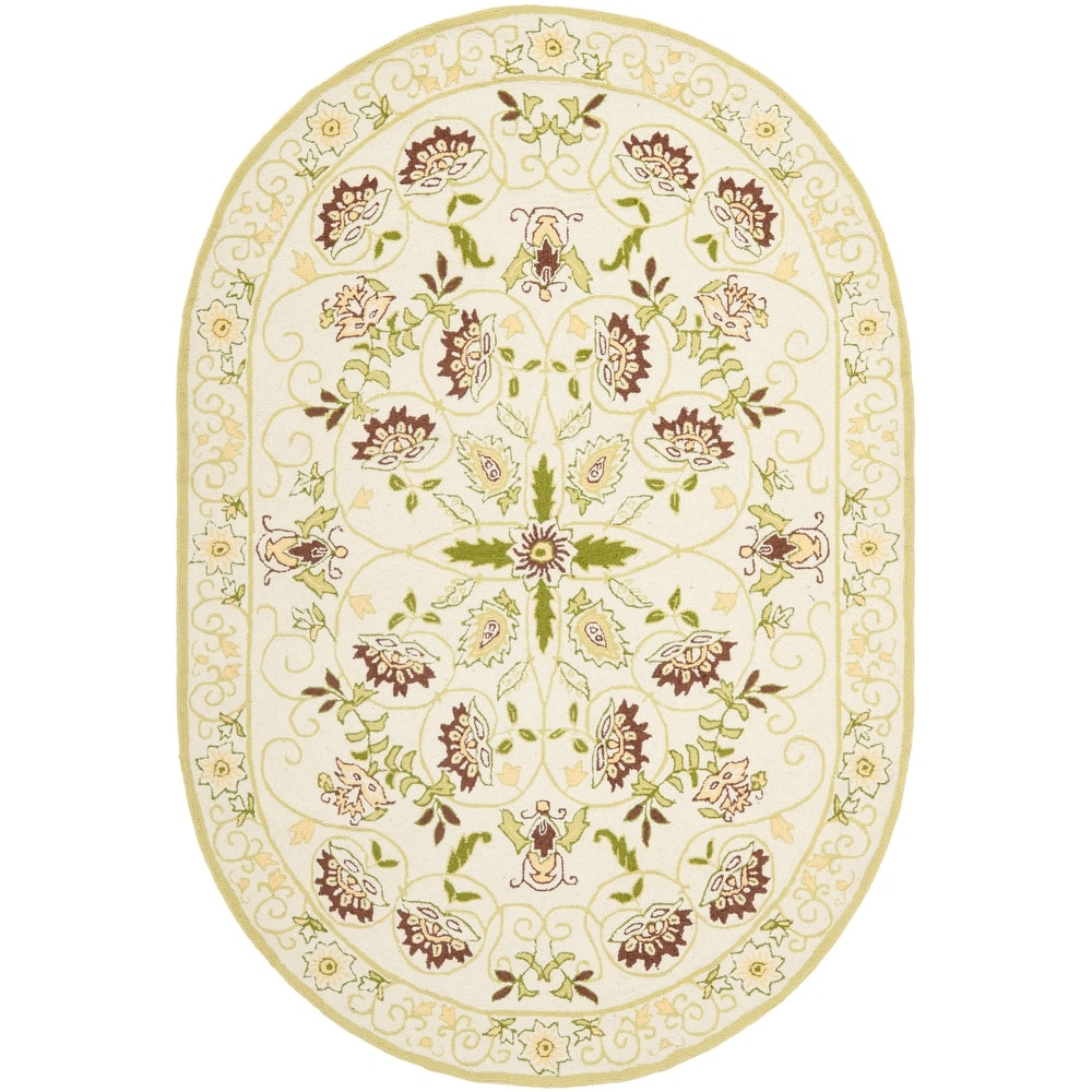 SAFAVIEH Handmade Chelsea Alecsandra French Country Wool Rug
