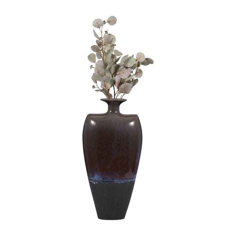 Sagebrook Home Neader Stoneware Vase, Elegant Matte Finish, Novelty, Stoneware, Ombre, Perfect for Any Room