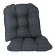 preview thumbnail 19 of 66, Klear Vu Gripper Tyson Dining Chair Cushion Set Set of 2 - Navy