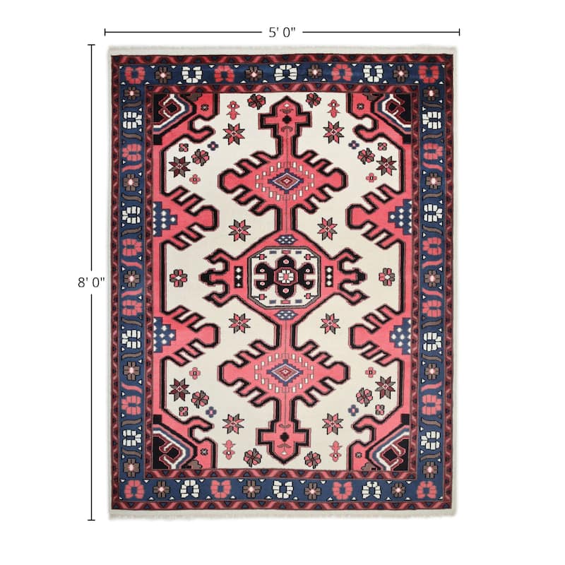 Overton Handmade Boho Southwestern Area Rug