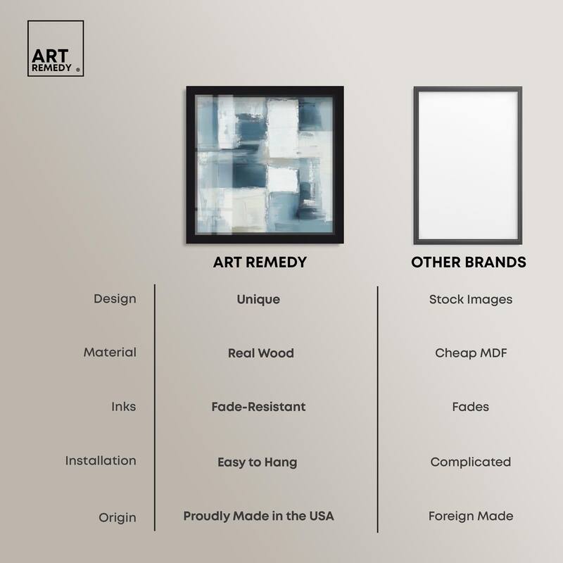 Deconstructed Blue I Shadowbox by Art Remedy