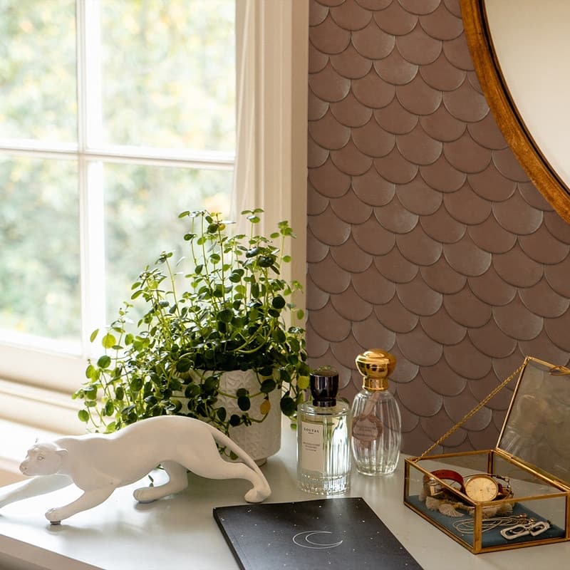 Tempaper Brass Belly by Genevieve Gorder Peel and Stick Wallpaper