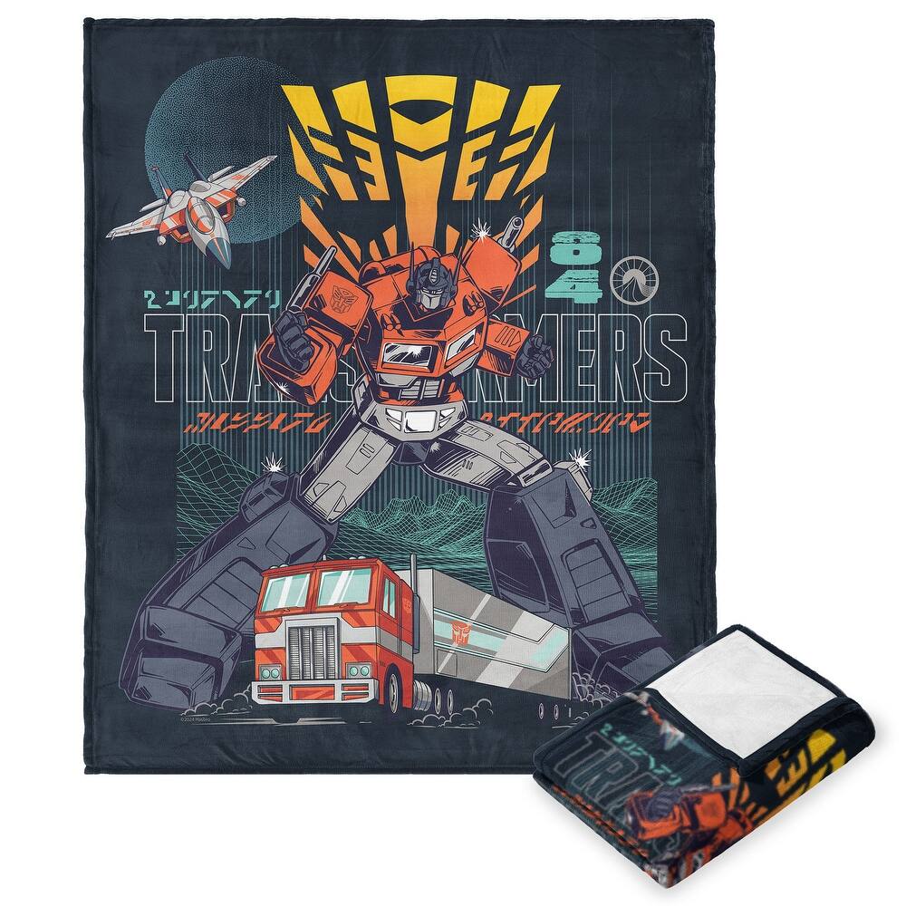Hasbro Transformers Silk Touch Throw Blanket