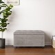 preview thumbnail 122 of 128, WYNDENHALL Essex 34-in. Wide Rectangular Storage Ottoman Distressed Grey Taupe