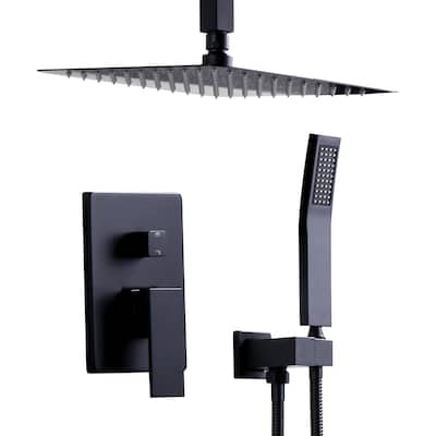 WOWOW 8-Spray Dual Shower Head and Handheld Shower Head Wall Mounted - 10-inch