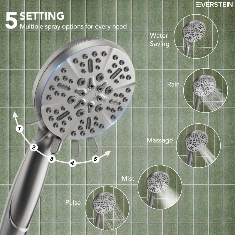 3-Function Thermostatic Shower Faucet With Pressure Balance