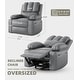 preview thumbnail 18 of 19, 360° Swivel Oversized Recliner Chairs with Heat and Massage