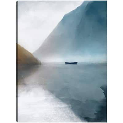 Peaceful Cove Portrait By Studio Arts Canvas Art Print