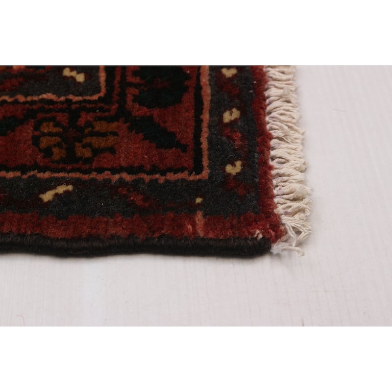 ECARPETGALLERY Hand-knotted Andelz Red Wool Rug - 2'10 x 10'1