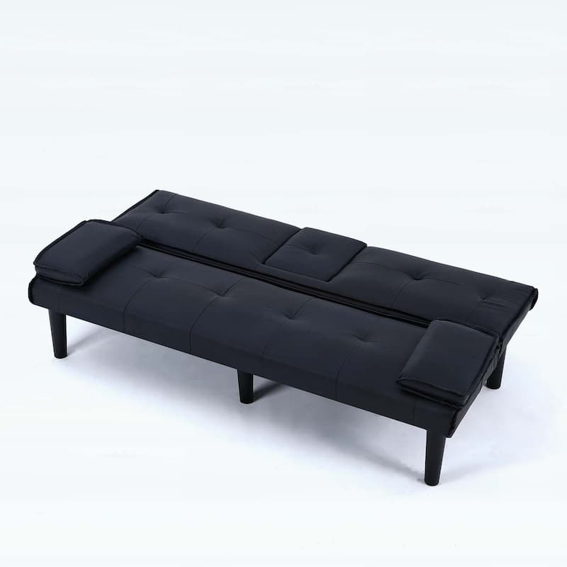 Sofa Bed with Foldable Design and Cup Holder,Ideal for Versatile Living Spaces