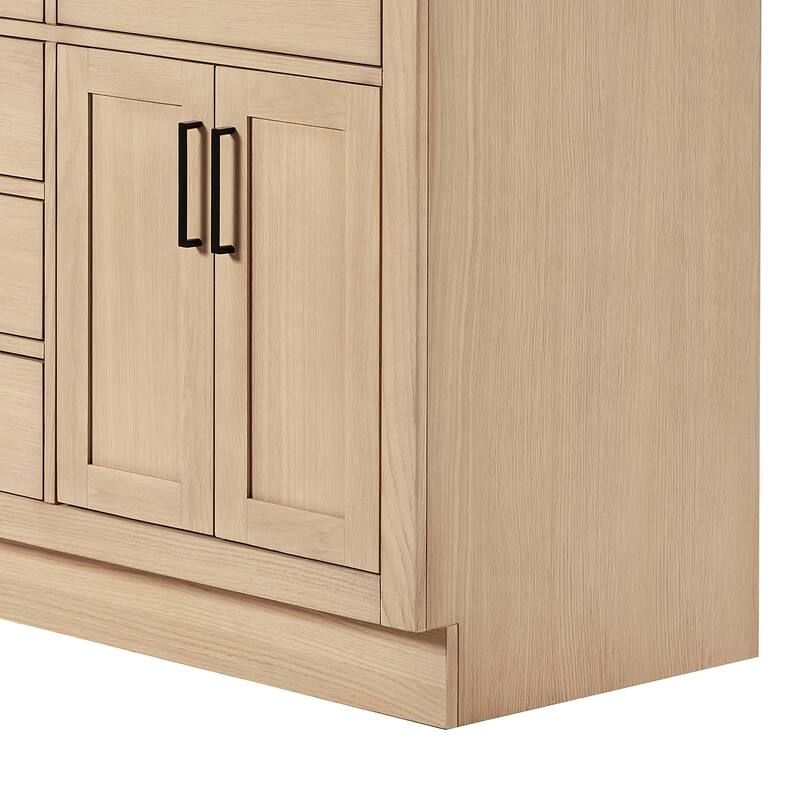 Ariel T060DCQRVO Hepburn 60" Free Standing Double Basin Vanity Set