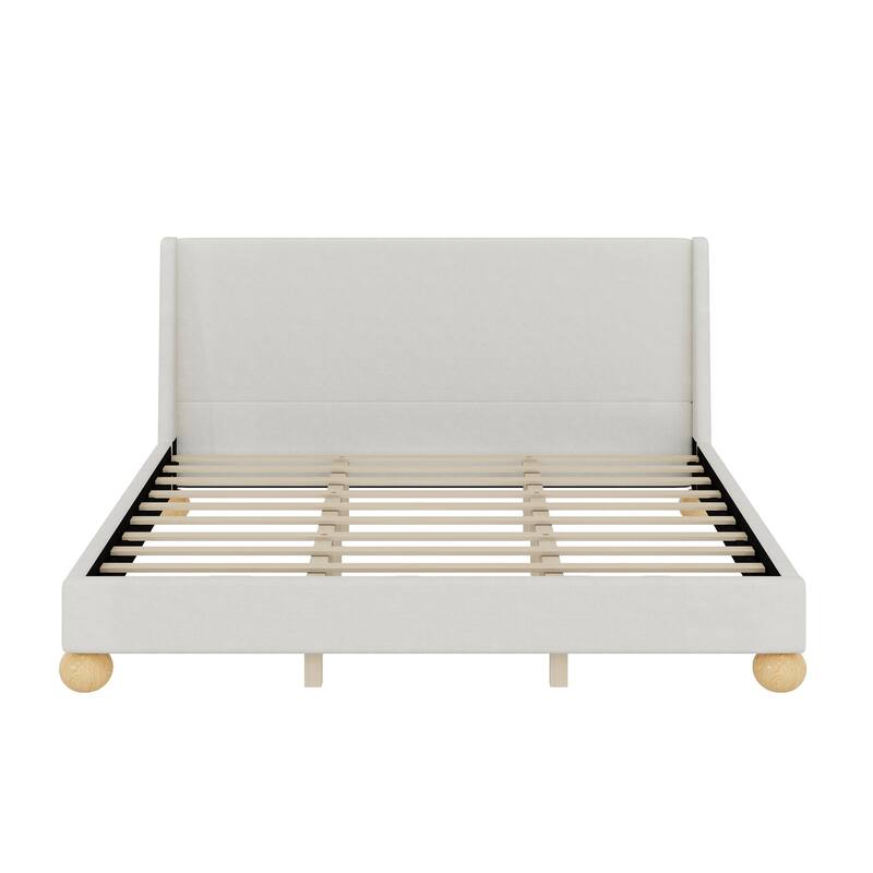 Velvet Upholstered Platform Bed