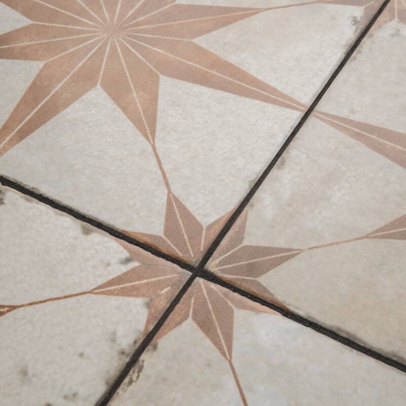 Merola Tile Kings Star Oxide 17-5/8" x 17-5/8" Ceramic Floor and Wall Tile