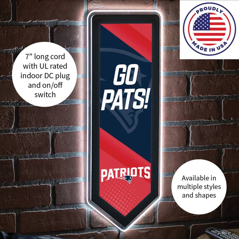 New England Patriots LED Lighted Sign