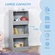 preview thumbnail 2 of 5, Kids Storage Shelf with Safety Features and Durable Gray Design - 15"L x 13.5"W x 35.5"H