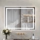 preview thumbnail 45 of 61, LED Bathroom Vanity Mirror Wall Mounted with Double Light Strip, 3-Color Dimmable, Anti-Fog, HD Tempered Glass, UL-Listed, ETL 30x40