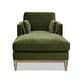 preview thumbnail 8 of 30, Knox 65" Modern Farmhouse Performance Velvet Chaise Lounge Chair