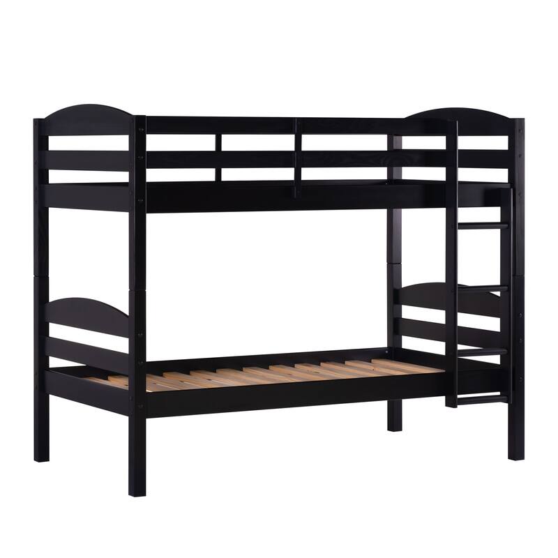 Walker Edison Solid Wood Convertible Twin-over-Twin Bunk Bed