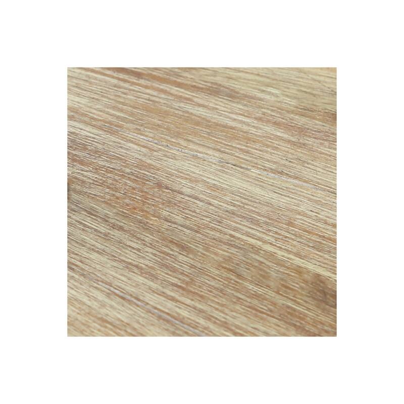 Outdoor Dining Table Eucalyptus Wood Round - 47.5" Teak Finish Patio Table - 47.5