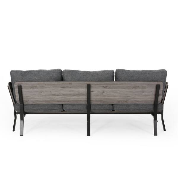 Shop Carvel Mid Century Modern 3 Seater Wood Frame Sofa By