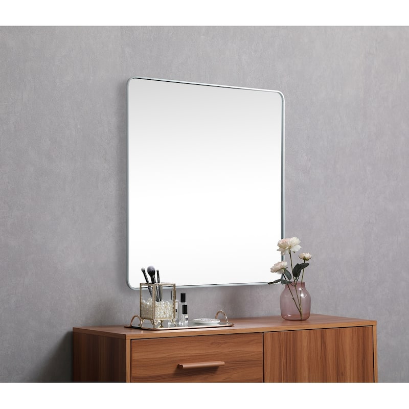 Indigo Home Soft corner metal square mirror 48x48 inch