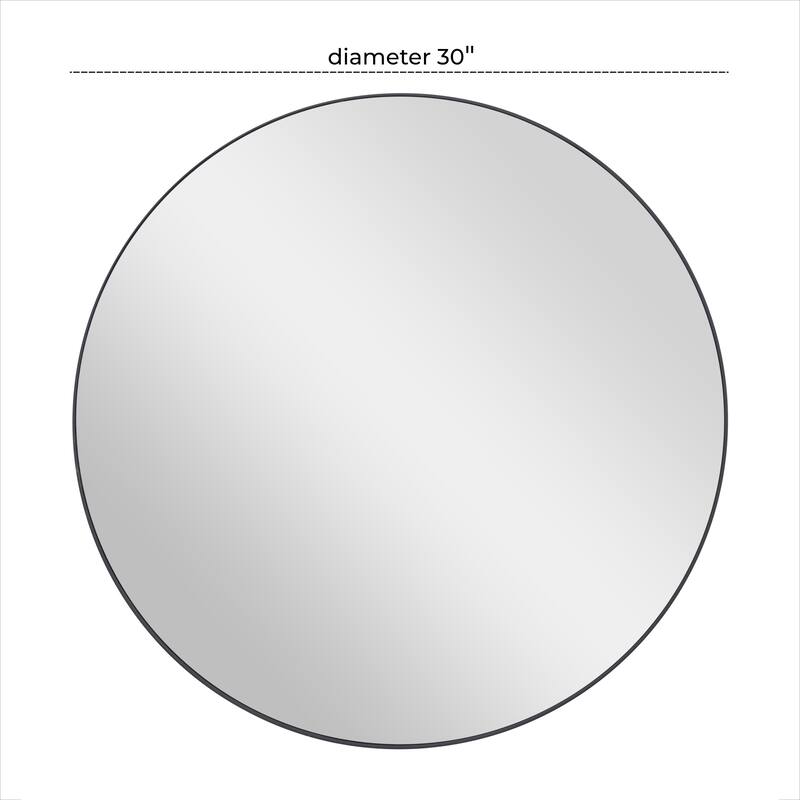 Multiple Frame Finishes / Sizes Modern Contemporary Round Wall Mirrors