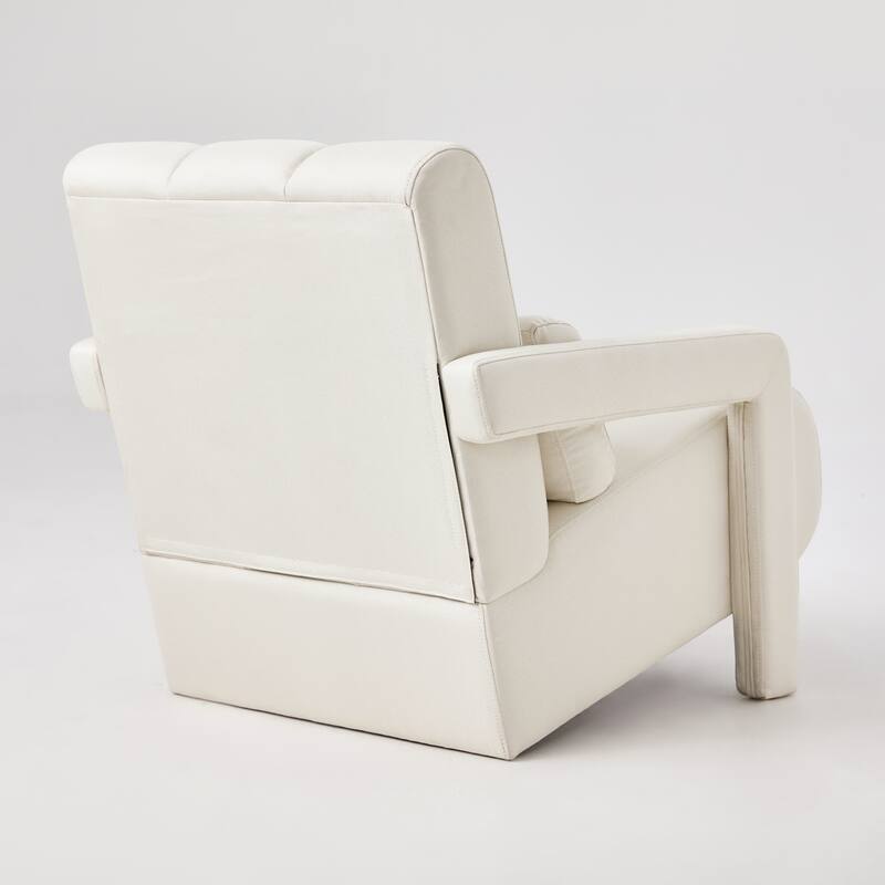 Modern Upholstered accent chair with a pillow