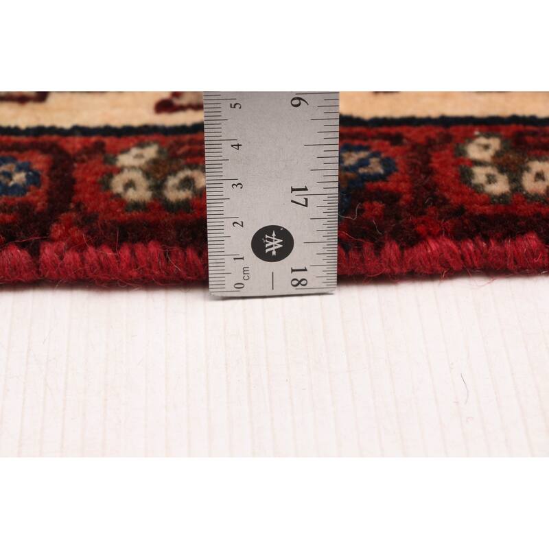 ECARPETGALLERY Hand-knotted Kayseri Vintage Cream Wool Rug - 5'4 x 10'4