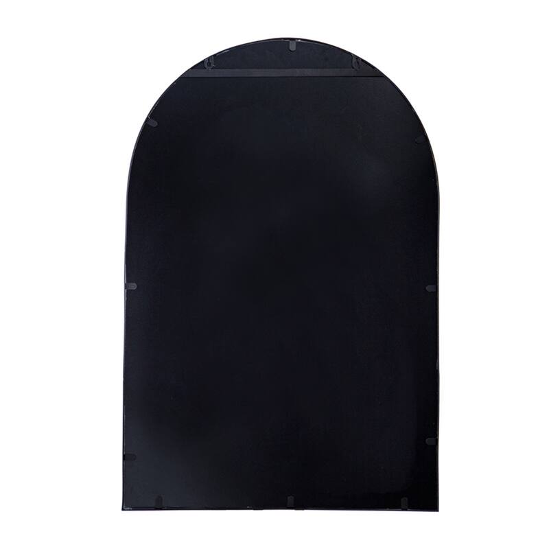 CUSchoice Classic Black Arched Mirror with Metal Frame - 24" x 36"