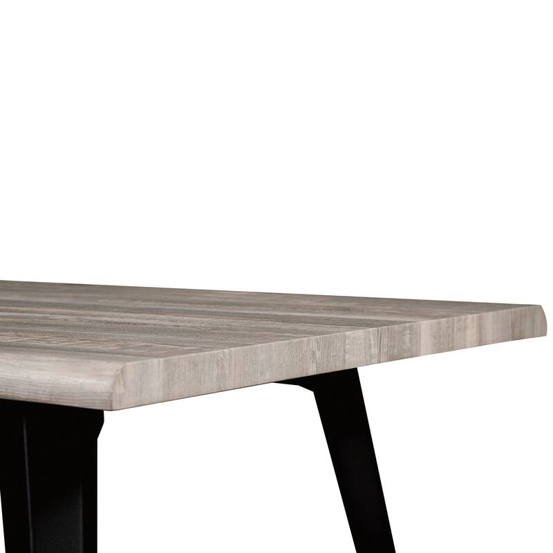 LeisureMod 7-pc Dining Set Ravenna Table and 6 Ervilla Chairs