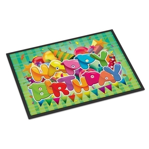 Carolines Treasures APH8872JMAT Happy Birthday Indoor or Outdoor Mat 24 x 36 in.
