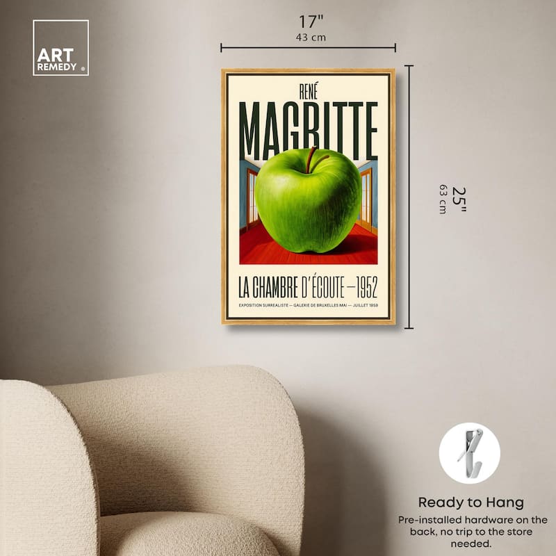 Magritte's Apple Room Canvas by Art Remedy