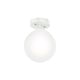 preview thumbnail 5 of 7, Hunter Hepburn 1-Light Flush Mount Ceiling Light - Bedroom, Bath, Entry, Hallway - Damp-Rated - Vintage, Globe Light