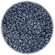 preview thumbnail 21 of 128, SAFAVIEH Handmade Jardin Fulga Wool Rug 5' Round - Navy/Ivory - Round