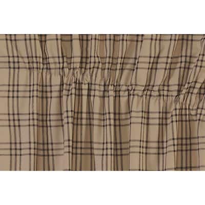 Sawyer Mill Charcoal Plaid Prairie Short Panel Set of 2