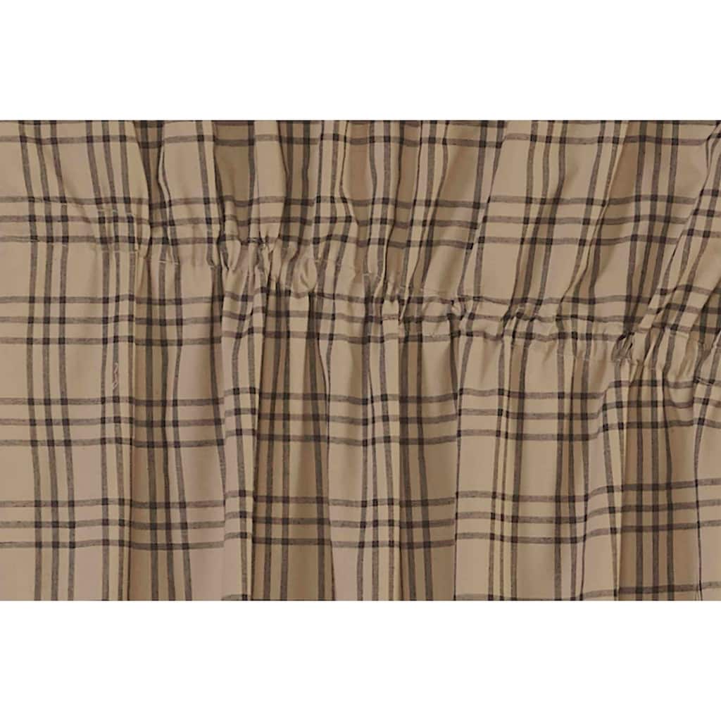 Sawyer Mill Charcoal Plaid Prairie Short Panel Set of 2