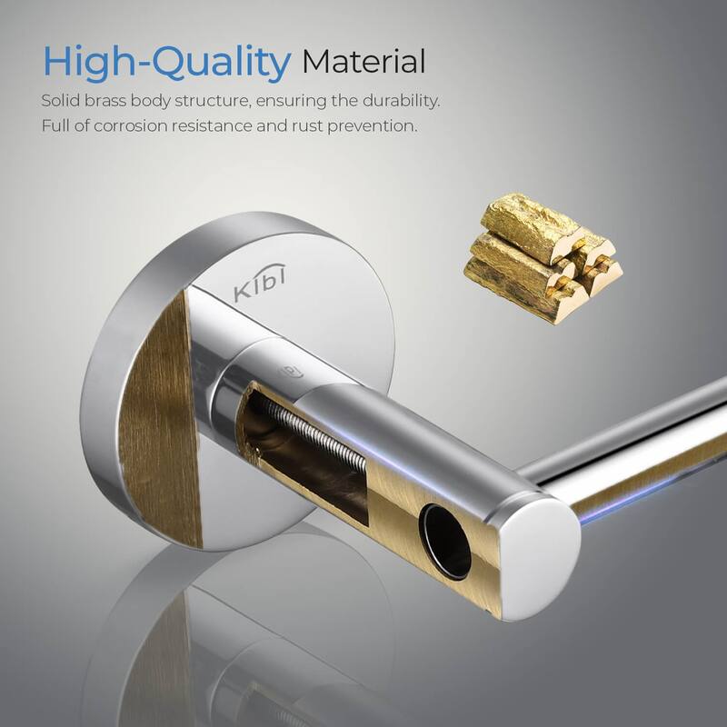 Circular 4-Piece Bathroom Hardware Set