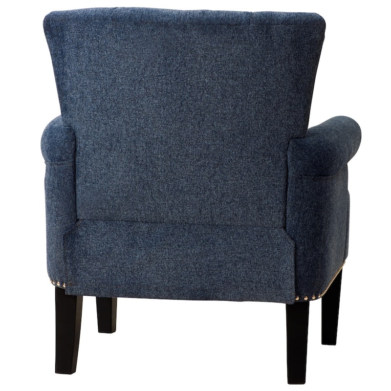 Accent Rivet Tufted Polyester Armchair - 24.00"L * 29.00"W * 34.50"H