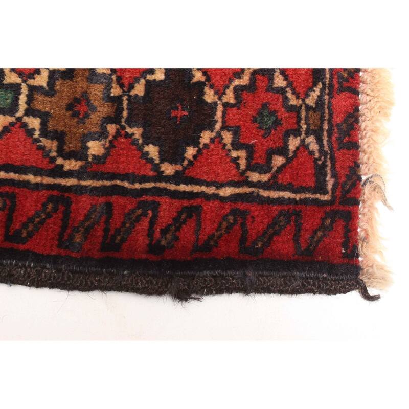 ECARPETGALLERY Hand-knotted Teimani Dark Navy Wool Rug - 2'10 x 4'6