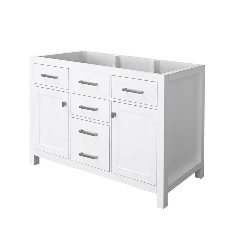 Nephelily 48" 60" 72" Uni-Vanity Bathroom Cabinet with Extra-Tall Drawer - 48 in. Base Only No Top - 48 in. Base Only No Top